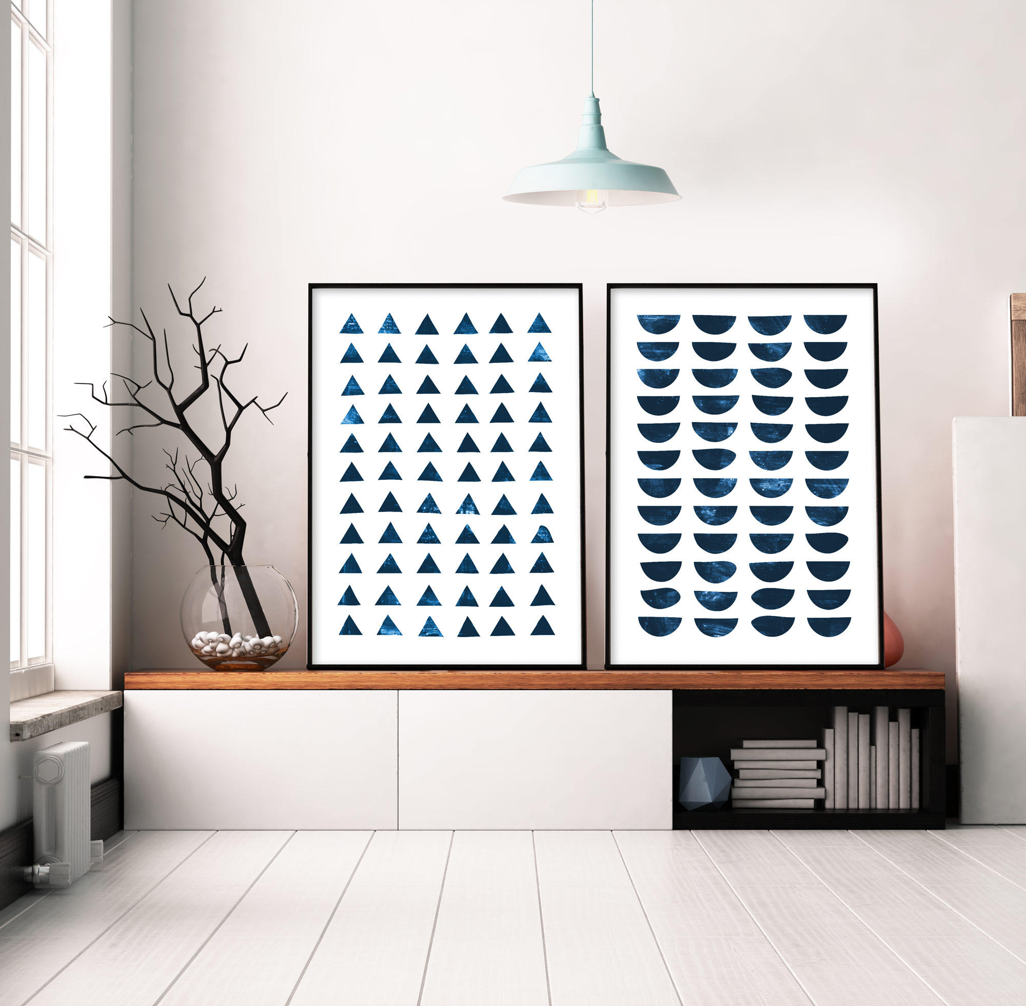 Set of 2 Prints Abstract Art Prints Large Wall Art Etsy UK