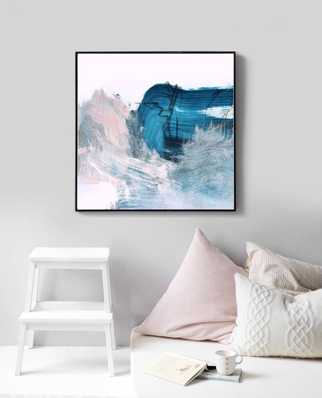 Abstract Art, Printable Abstract Art, Large Wall Art, Large Abstract Art, Modern Art, Blue Art ...