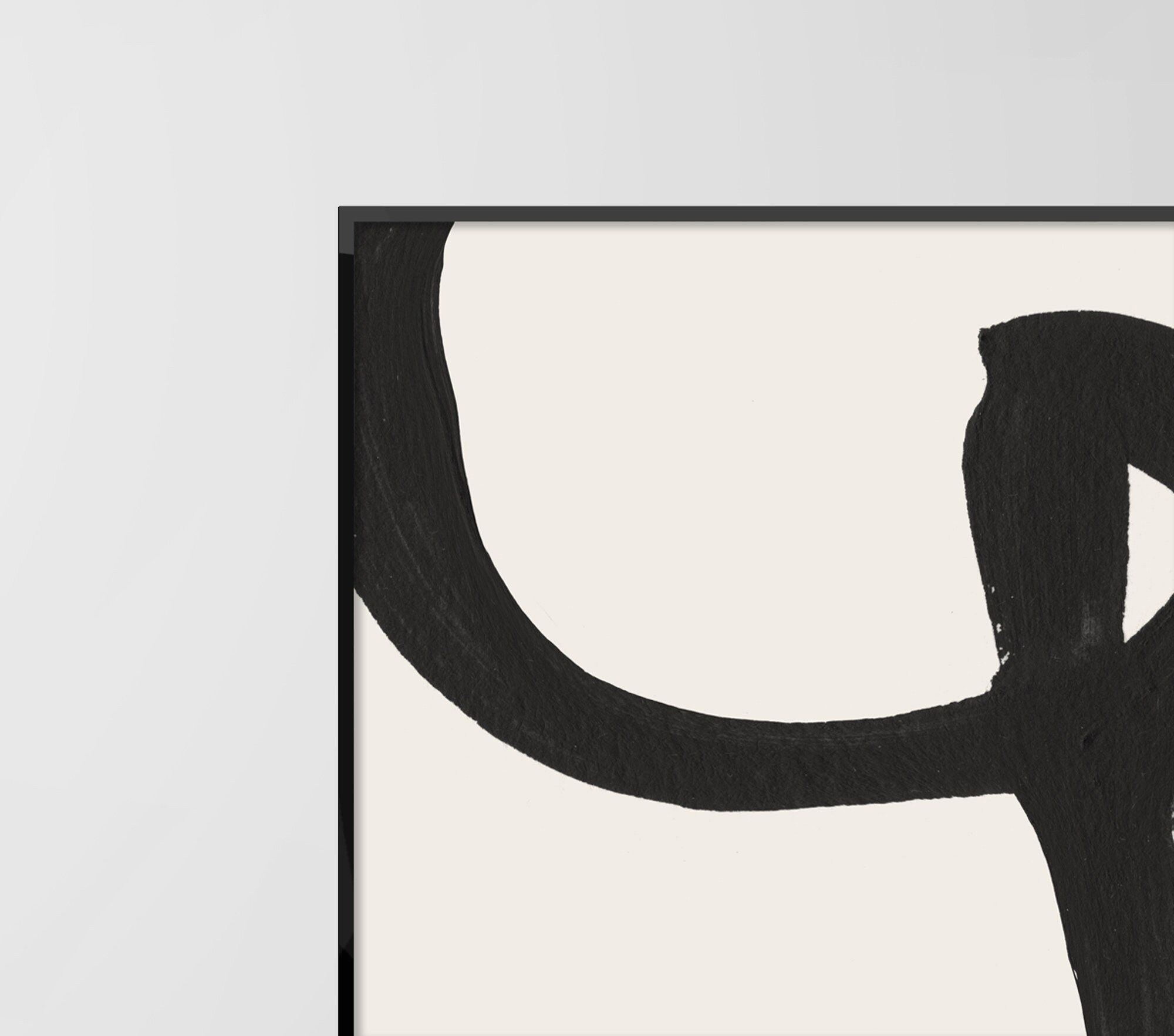 Black and White Abstract Art Print Set: Minimalist Wall Decor (digital ...