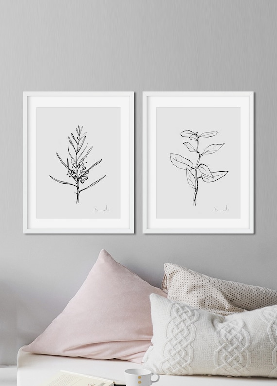 Set Of 2 Prints Botanical Print Nature 12x16 Wall Image 0