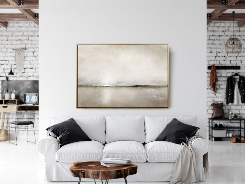 Large Landscape Painting, Large wall art, Coastal Art, Large Abstract Painting, Printable Art, Minimal Wall Art, 30x40 Wall Art, Dan Hobday image 2