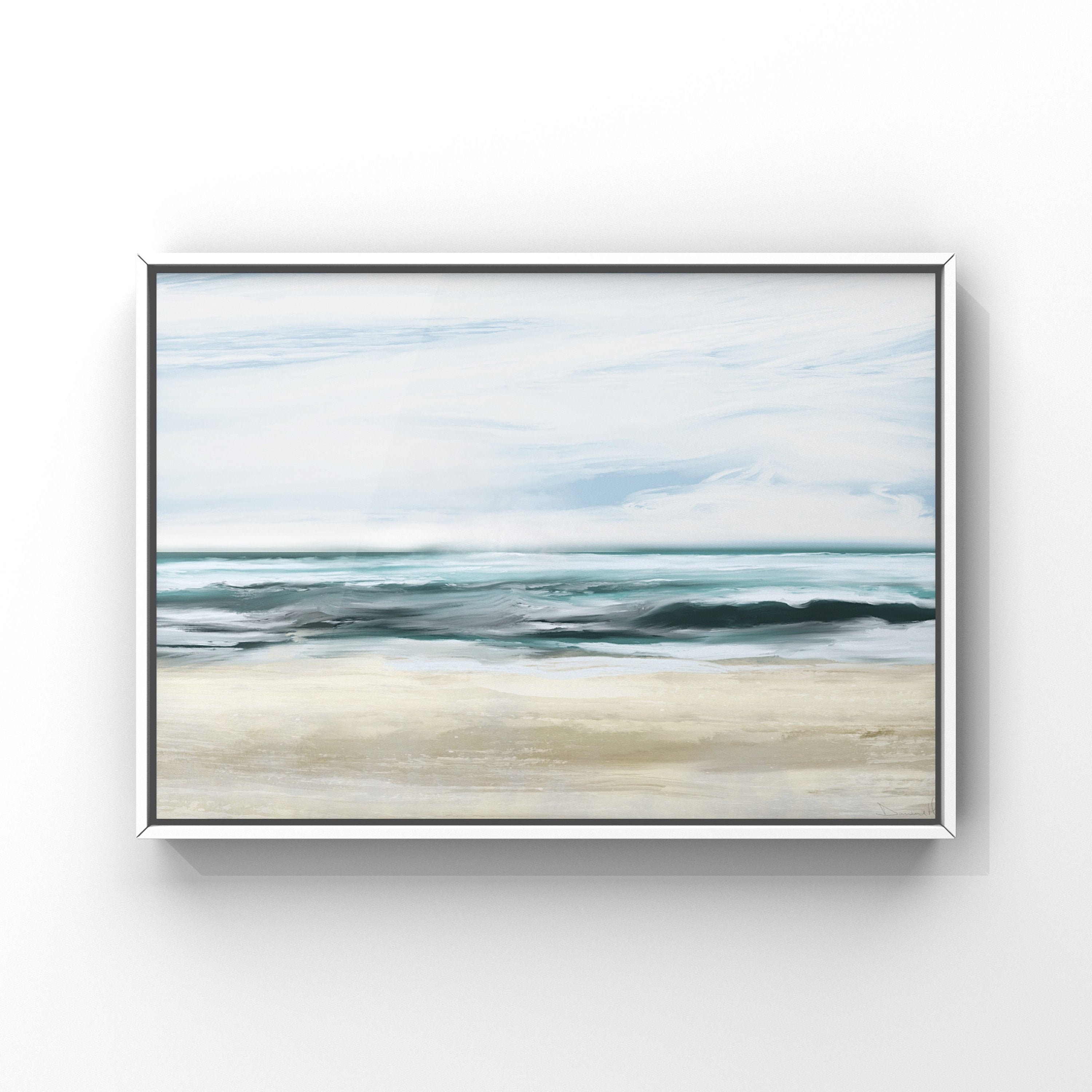 Beach Painting Dan Hobday Art Ocean wall art Beach Wall Art