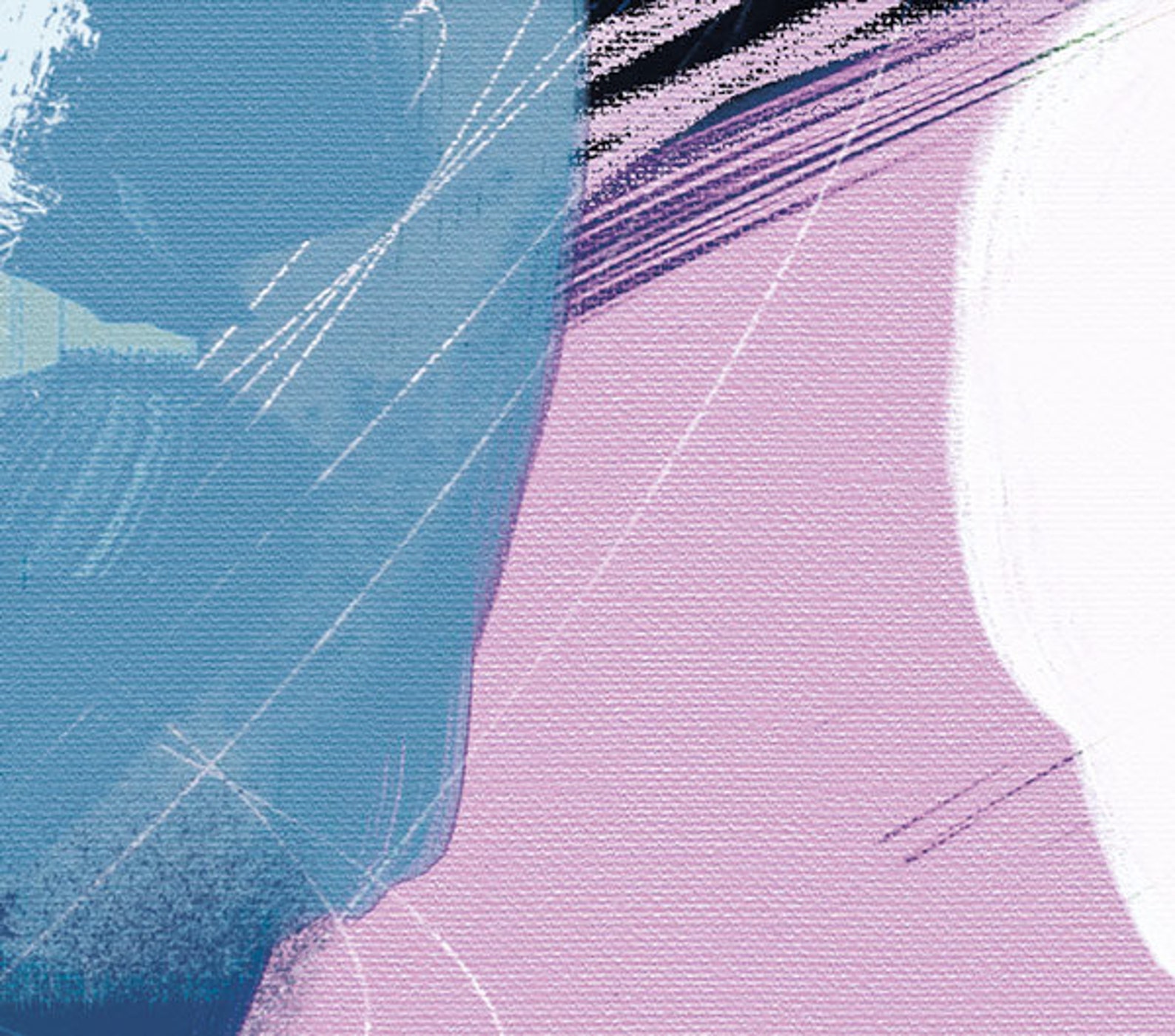 Printable Abstract Art Navy Blue and Pink Tones Digital Etsy