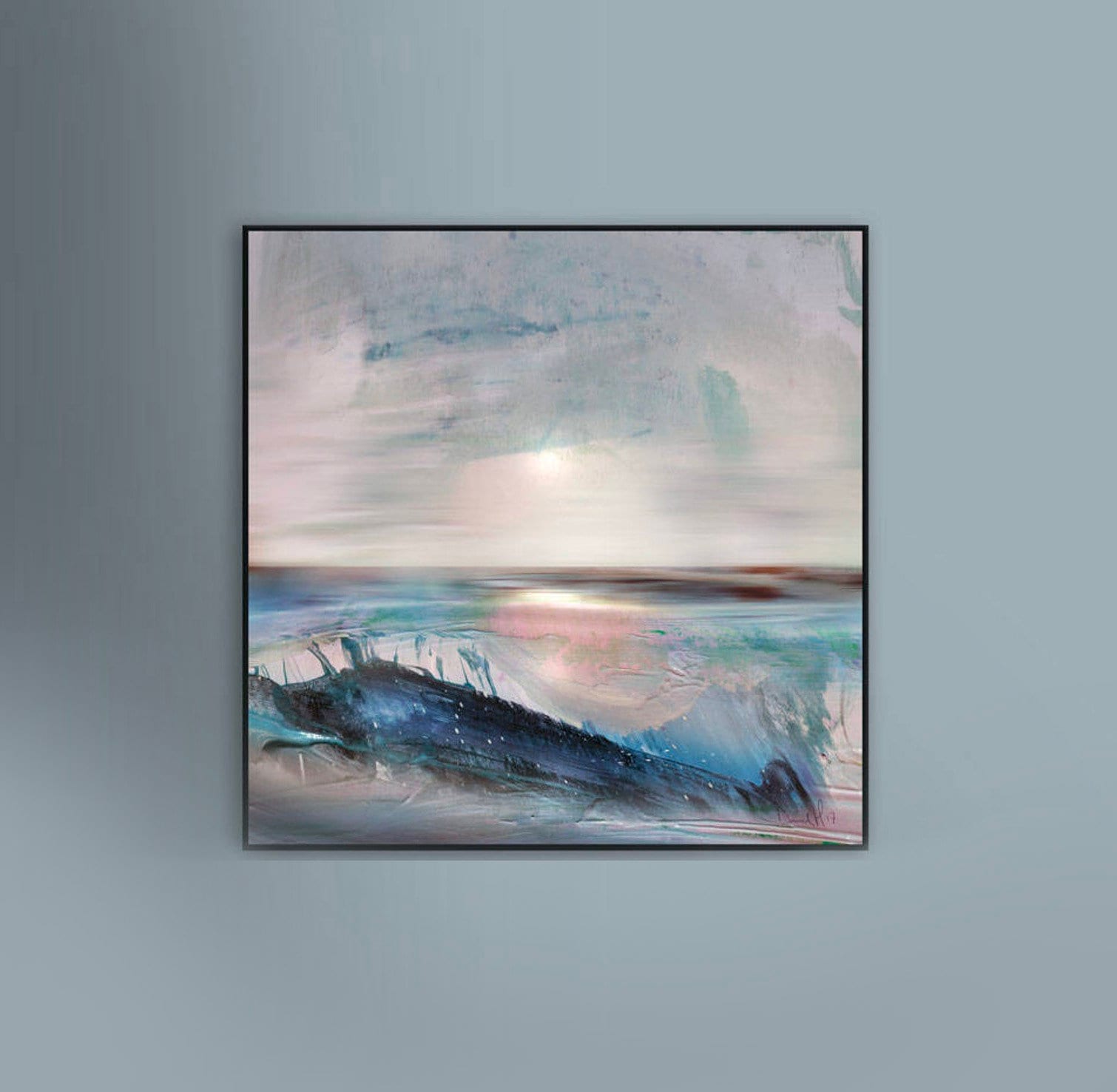 Seascape Wall Art Printable Wall Art Art Prints Digital Download Prints Seascape Painting Original Acrylic Painting Ocean Sunrise