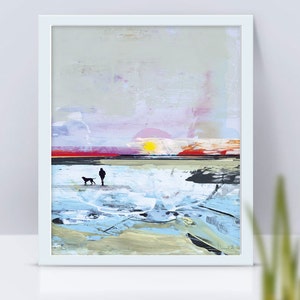 Printable Abstract Art, Seascape Painting, Digital Download, Beach Seascape Large wall art, Ocean Art, Ocean Print, A1 art, Dan Hobday image 3