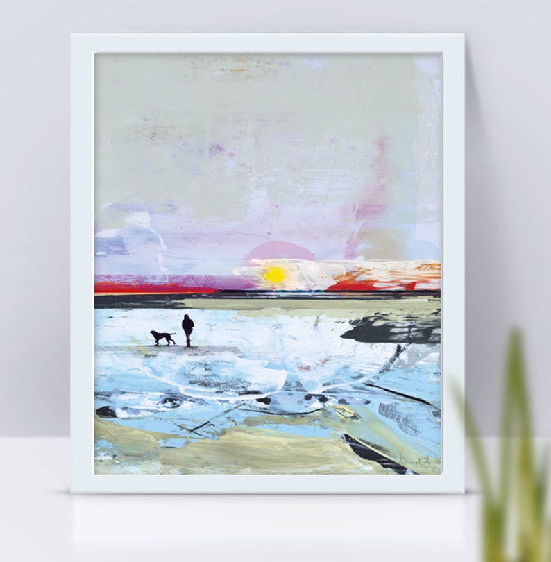 Printable Abstract Art, Seascape Painting, Digital Download, Beach Seascape Large wall art, Ocean Art, Ocean Print, A1 art, Dan Hobday image 3