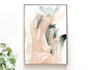 Large Abstract Painting, Large abstract art, Blush Pink Art, large wall art, Printable Art, Dan Hobday, 24x36 Abstract Art, living room art