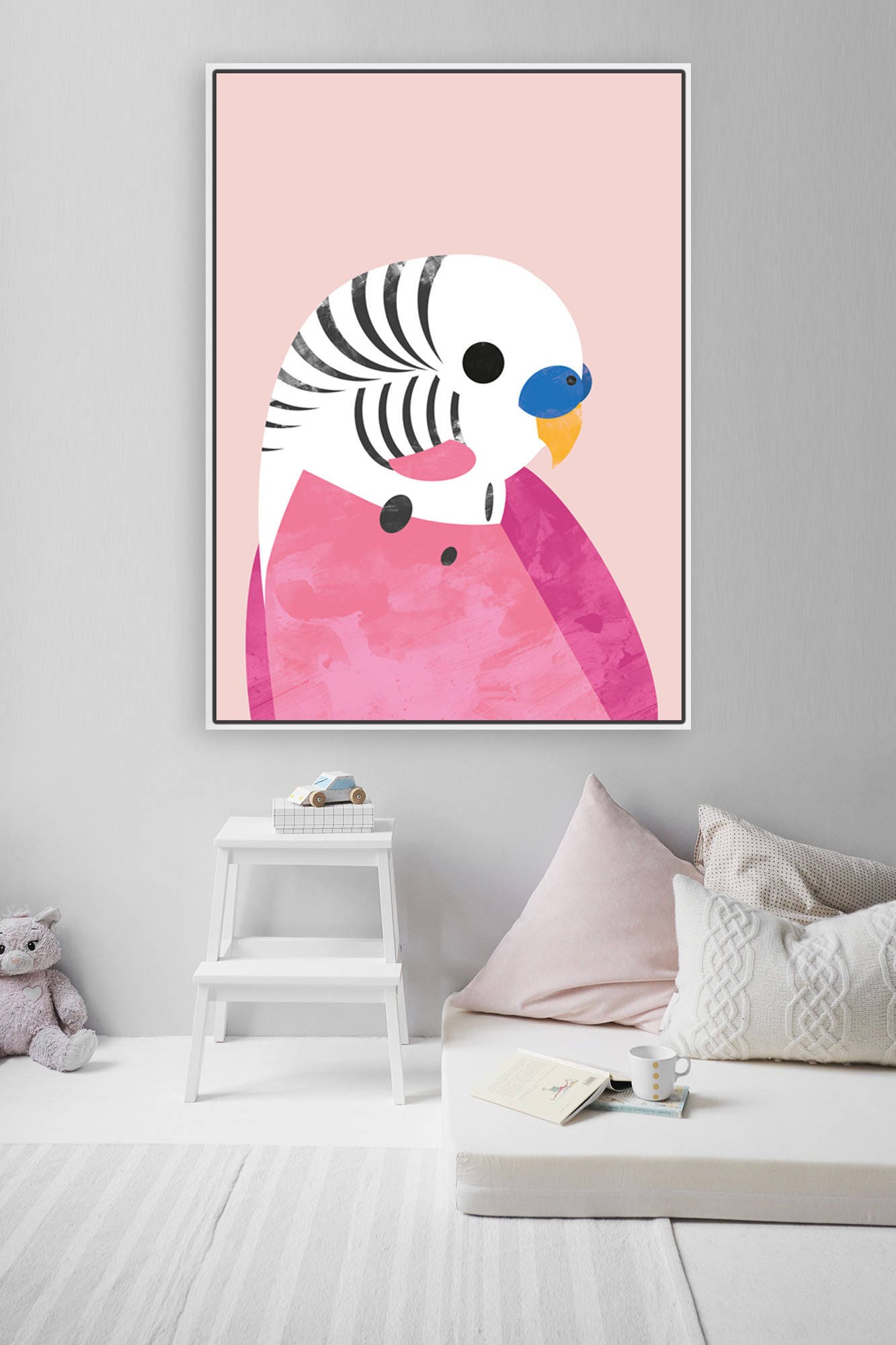 Kids Room Art Large Wall Art Printable Art Pink Art Etsy UK