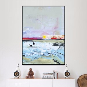 Printable Abstract Art, Seascape Painting, Digital Download, Beach Seascape Large wall art, Ocean Art, Ocean Print, A1 art, Dan Hobday image 5