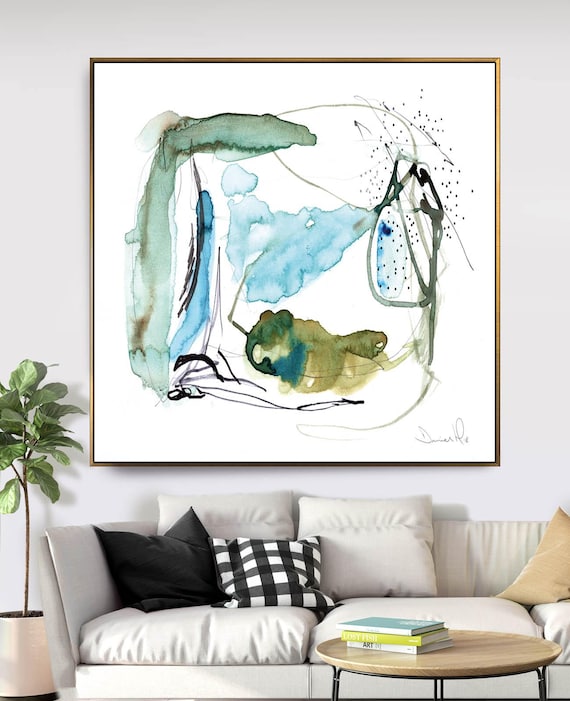 Instant Download Art Abstract Brush Strokes Print Minimal Artwork Abstract Painting Wall Art Above Couch