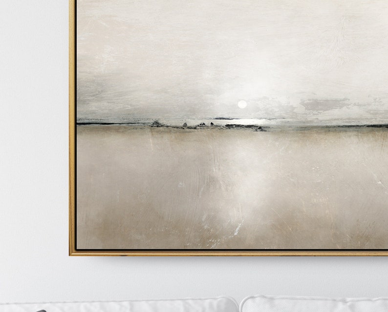 Large Landscape Painting, Large wall art, Coastal Art, Large Abstract Painting, Printable Art, Minimal Wall Art, 30x40 Wall Art, Dan Hobday image 4