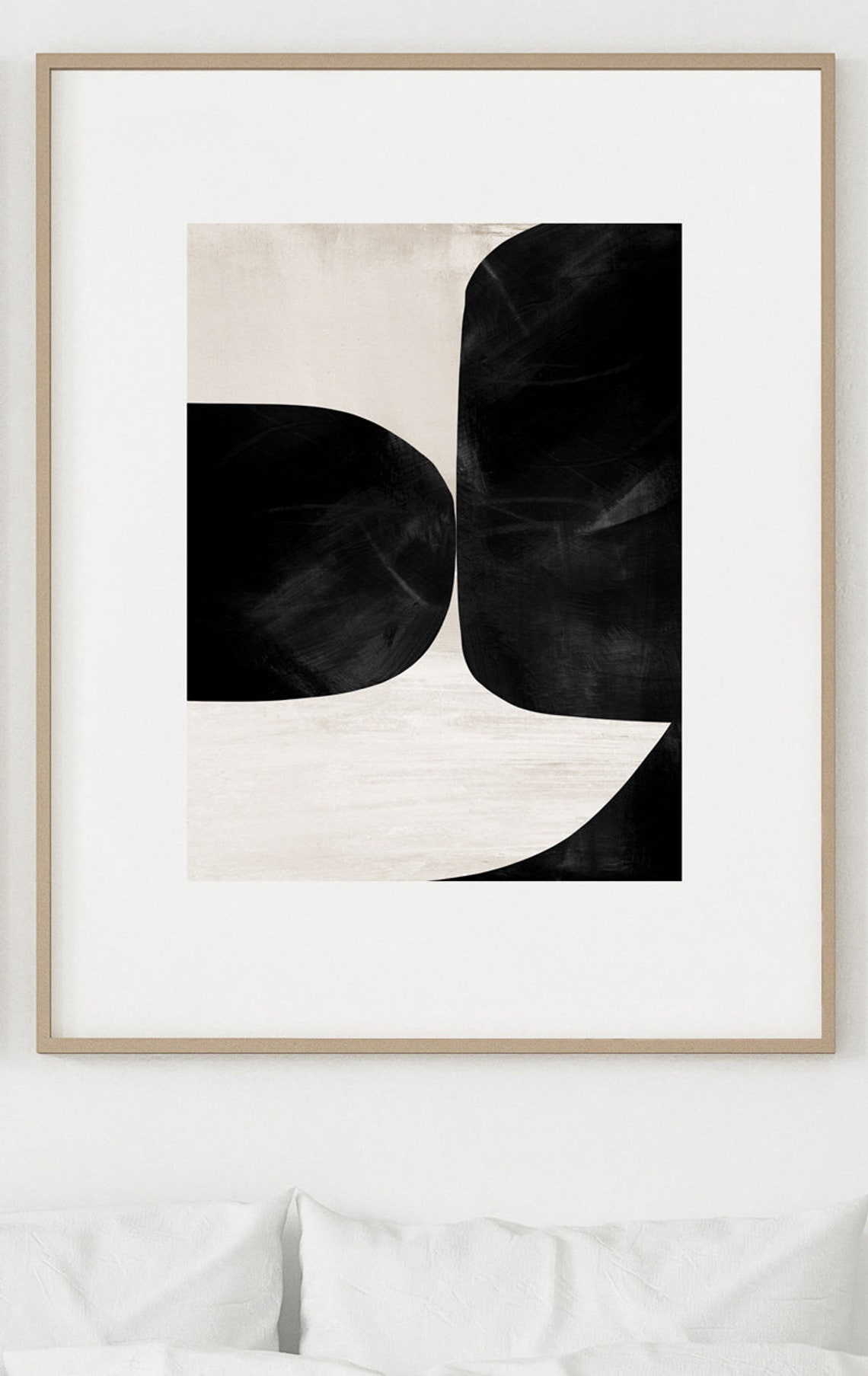 Abstract Art Print Set 2 Black & White Abstract Art Etsy