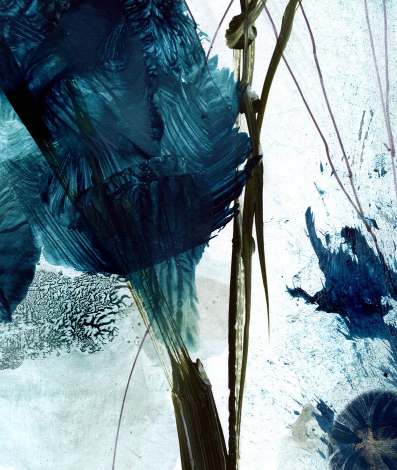 Large Wall Art Large Botanical Art Abstract Painting Nature Etsy