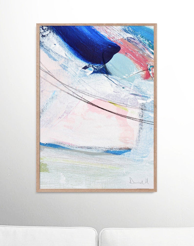 Abstract Art Print Set Set of 3 Prints Digital Downloads Etsy UK