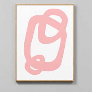Abstract printable art, Pink brush strokes, Modern art prints, Abstract paintings instant download art, Minimalist Art, larger abstract art