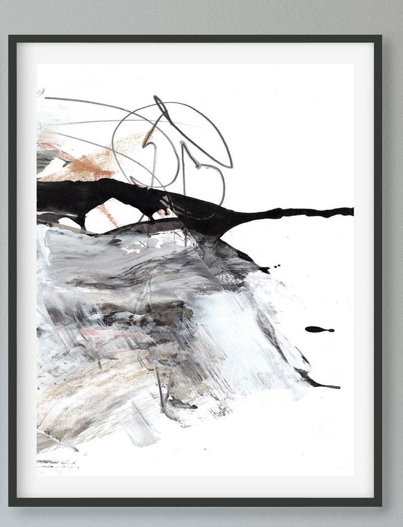 Abstract Art Print Set Set of 3 Prints Digital Downloads Etsy UK