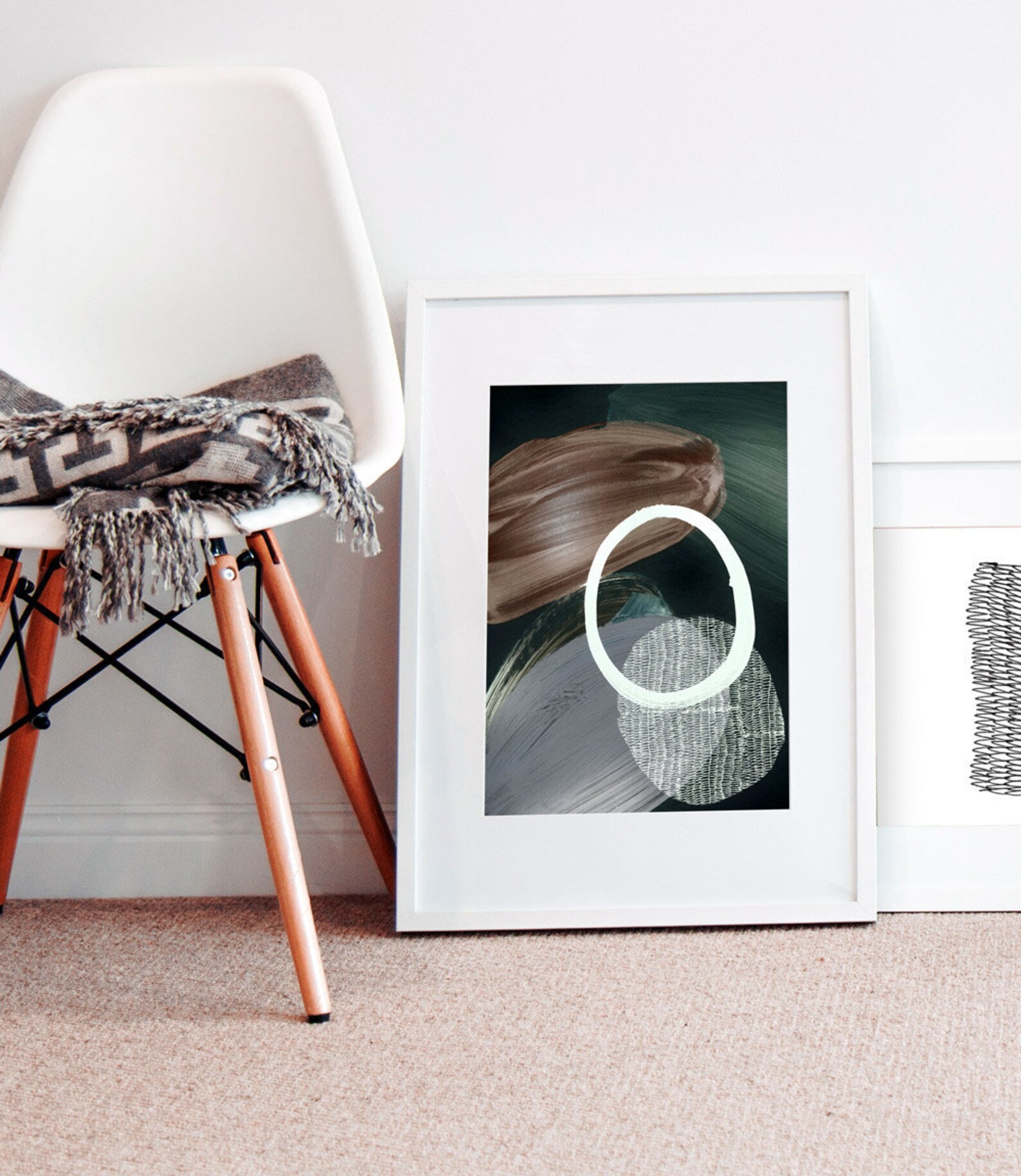 Large Abstract Wall Art Printable Printable Art Green | Etsy