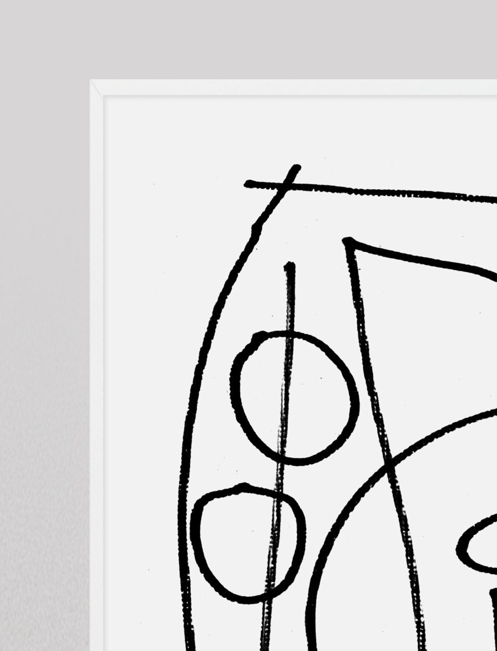 Large Abstract Set of 2 Prints Minimalistic Painting Etsy