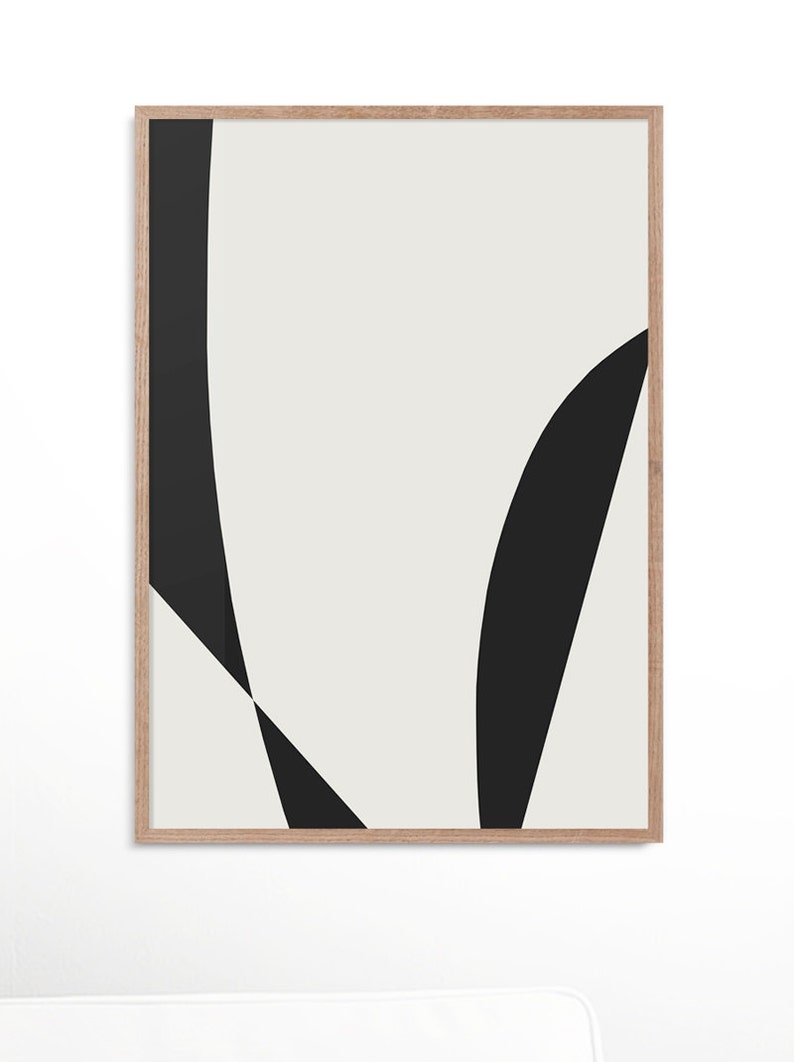 Abstract Art Print Set 3 Black & White Abstract Art Etsy UK