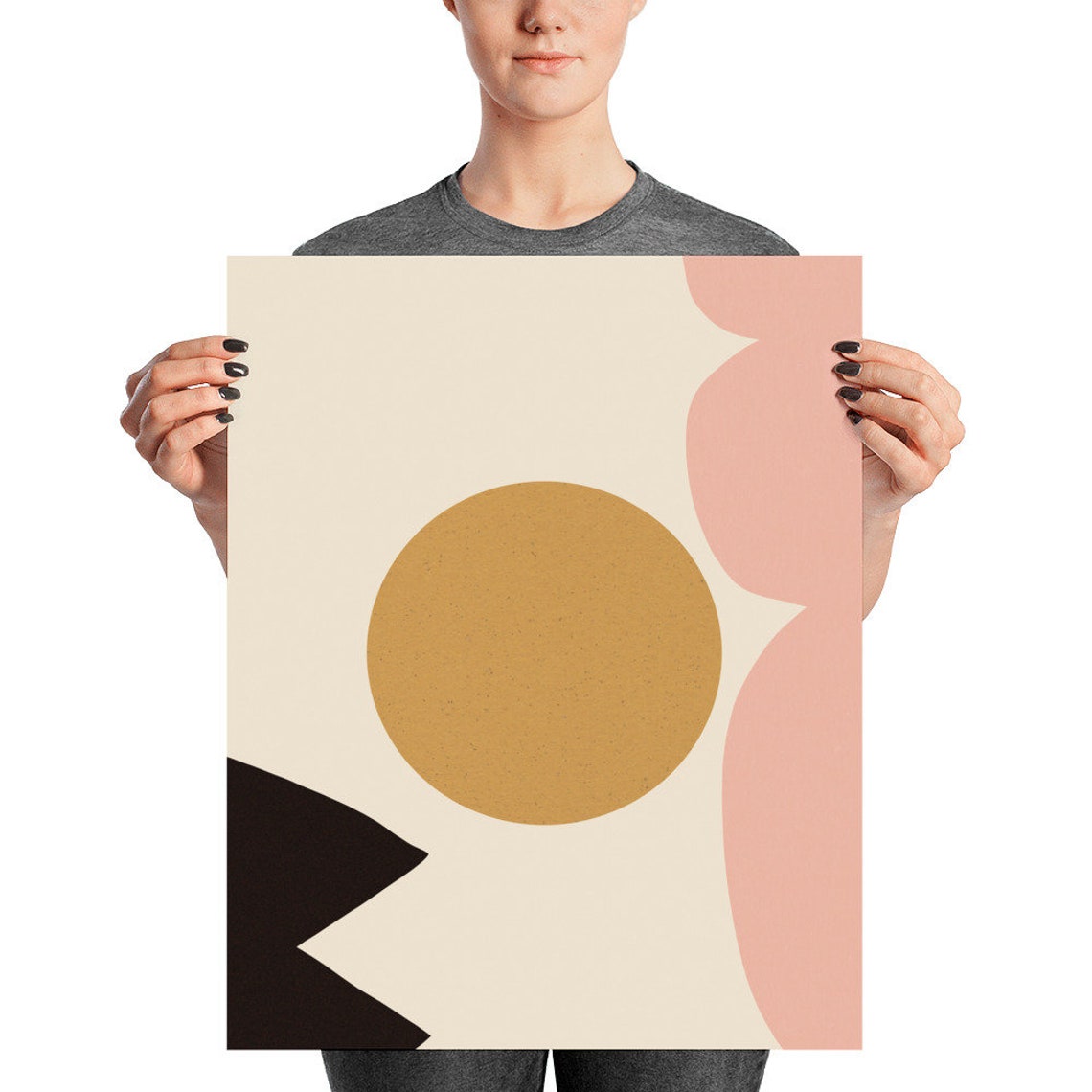 Large Abstract Print Minimalistic Painting Modern Art Print Etsy