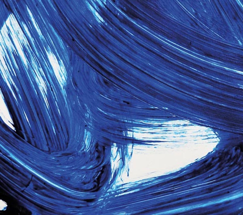 Abstract Printable Art Navy Blue Brush Strokes Blue and Etsy