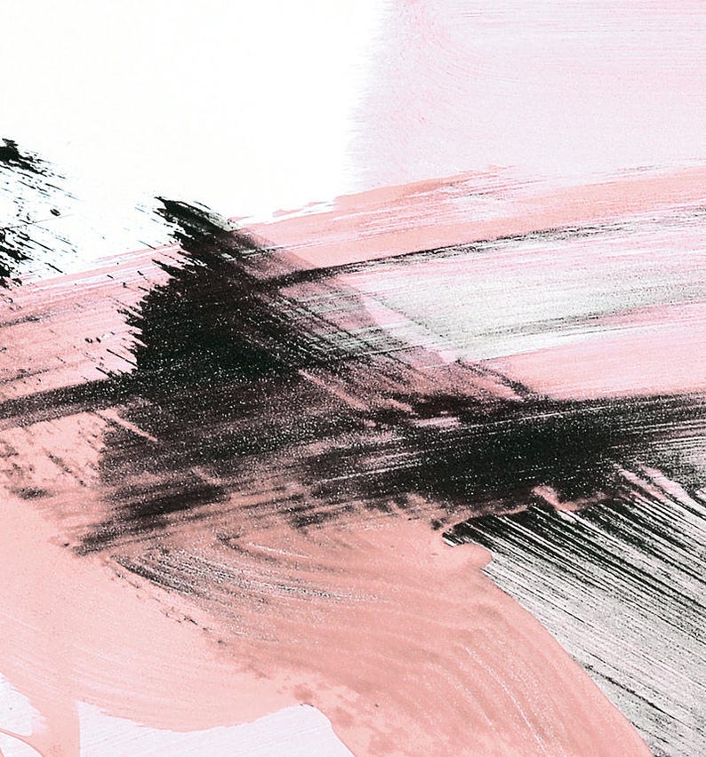 Printable Abstract Art Pink and Black Art Instant Download Etsy UK