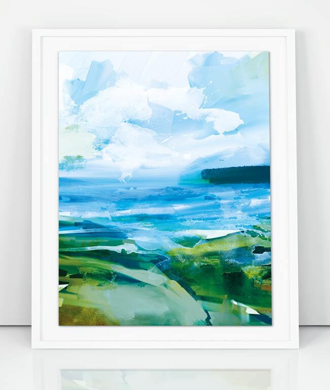 Printable Abstract Art Seascape Painting Digital Download | Etsy