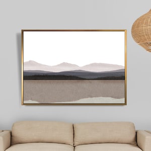 Large Landscape Painting, Large wall art, Mountain Art, Large Abstract Painting, Printable Art, Modern Art Print, A1 Art, 40x40 Wall art