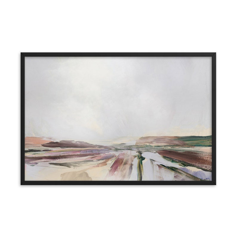 Abstract Landscape Print Framed Framed Art Prints Large Etsy