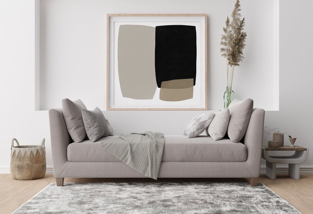 Large Abstract Painting, Neutral Tones, Dan Hobday Art, Large Wall Art