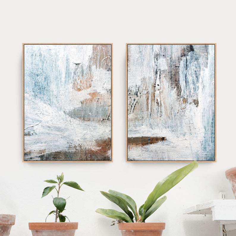 Set of 2 Prints Abstract Art Print Set 2 Abstract Prints Etsy UK