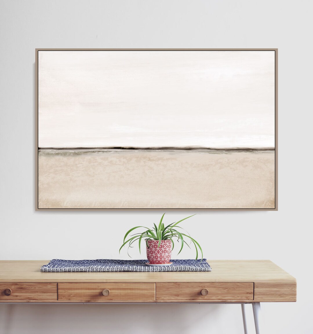 Large Landscape Painting, Large Wall Art, Coastal Art, Large Abstract Painting, Printable Art