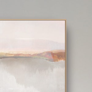 Large Landscape Painting, Large wall art, Coastal Art, Large Abstract Painting, Printable Art, Minimal Wall Art, 40x40 Wall Art, Dan Hobday image 5