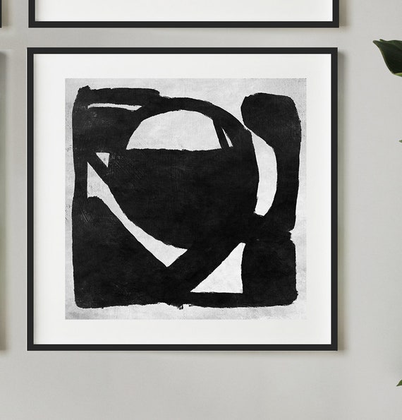 モノクロ版画 抽象的な風景 A4サイズ モノクロ版画 抽象的な風景 A4サイズ
