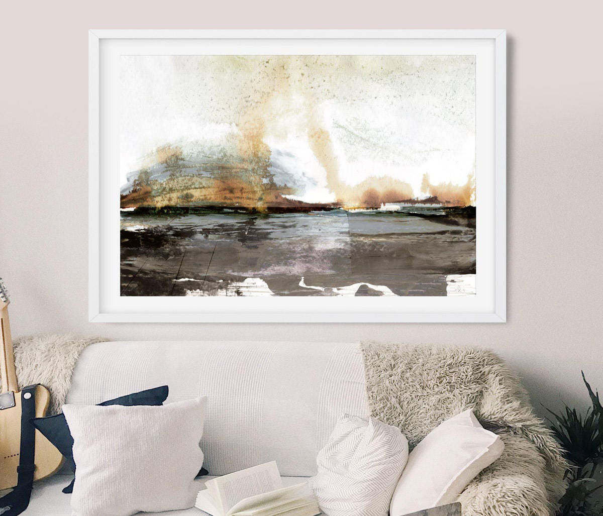 Contemporary Digital Art Prints Instant Download Abstract Landscape Oil Painting Digital Art PRINTABLE