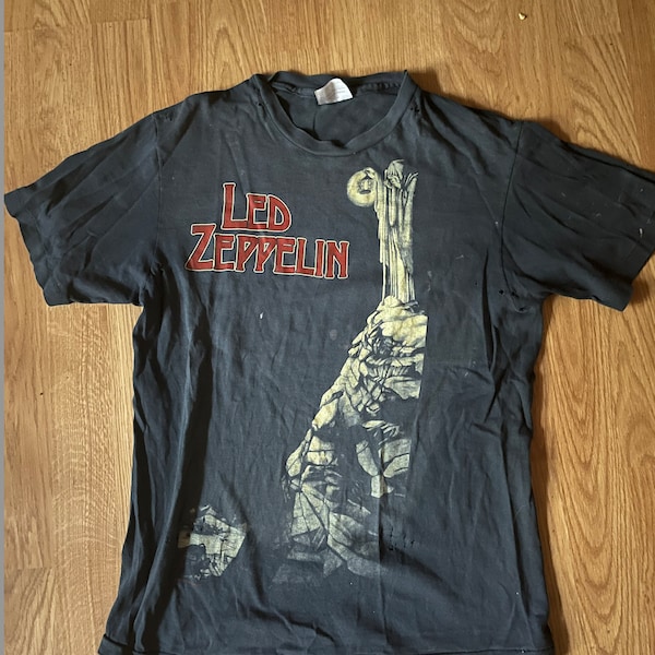 Original Vintage Led Zeppelin Shirt 1984 Zozo Hermit