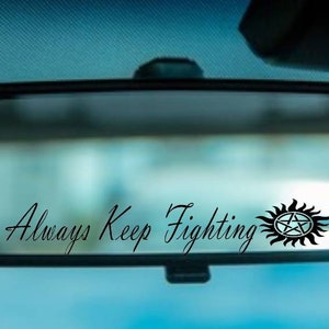 Supernatural Rear View Mirror Decal