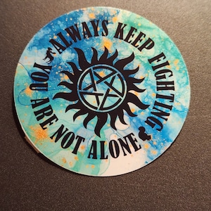Supernatural AKF Sticker (Always Keep Fighting)