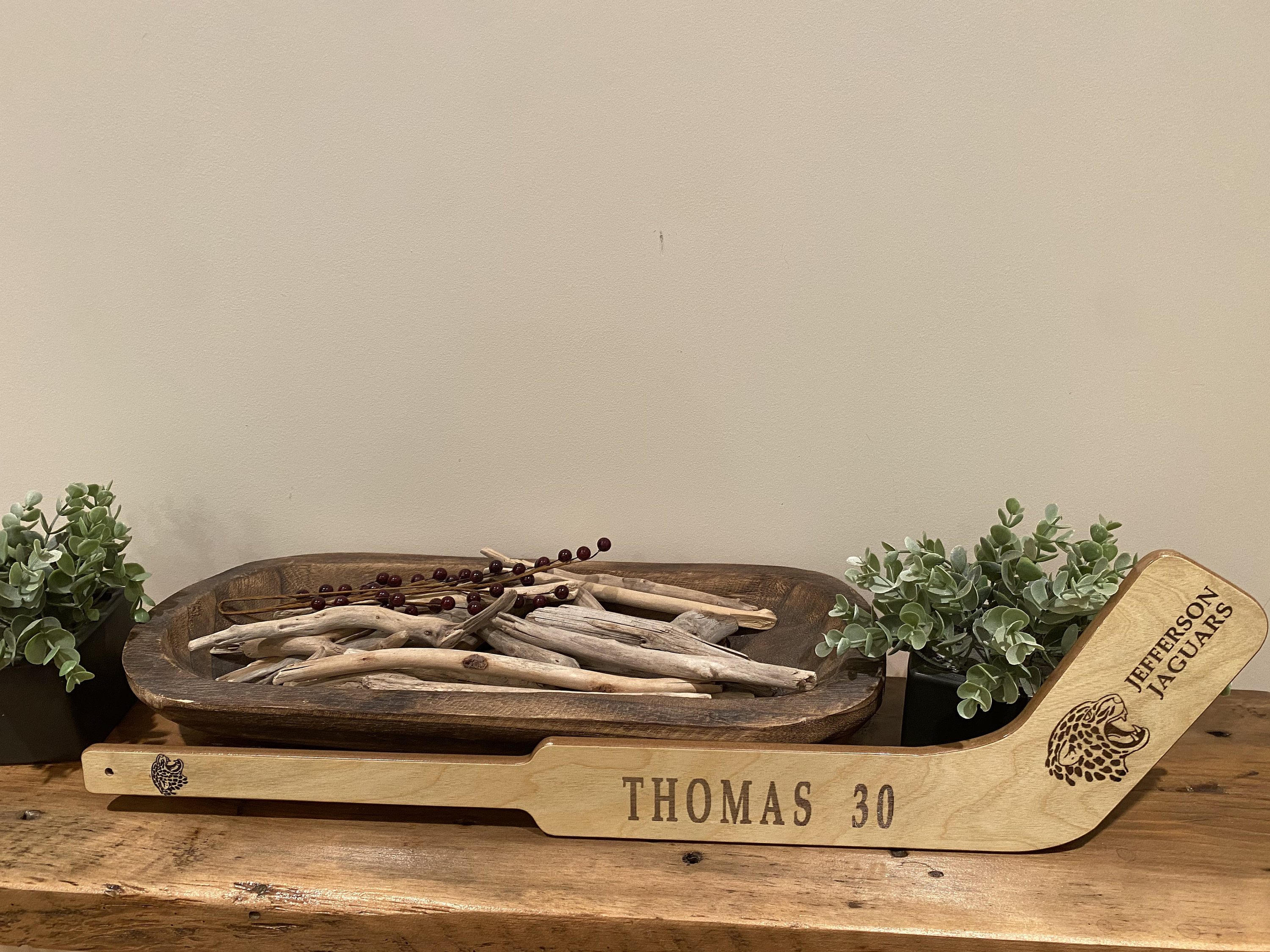 Custom Engraved 18 Mini Wooden Hockey Sticks Etsy