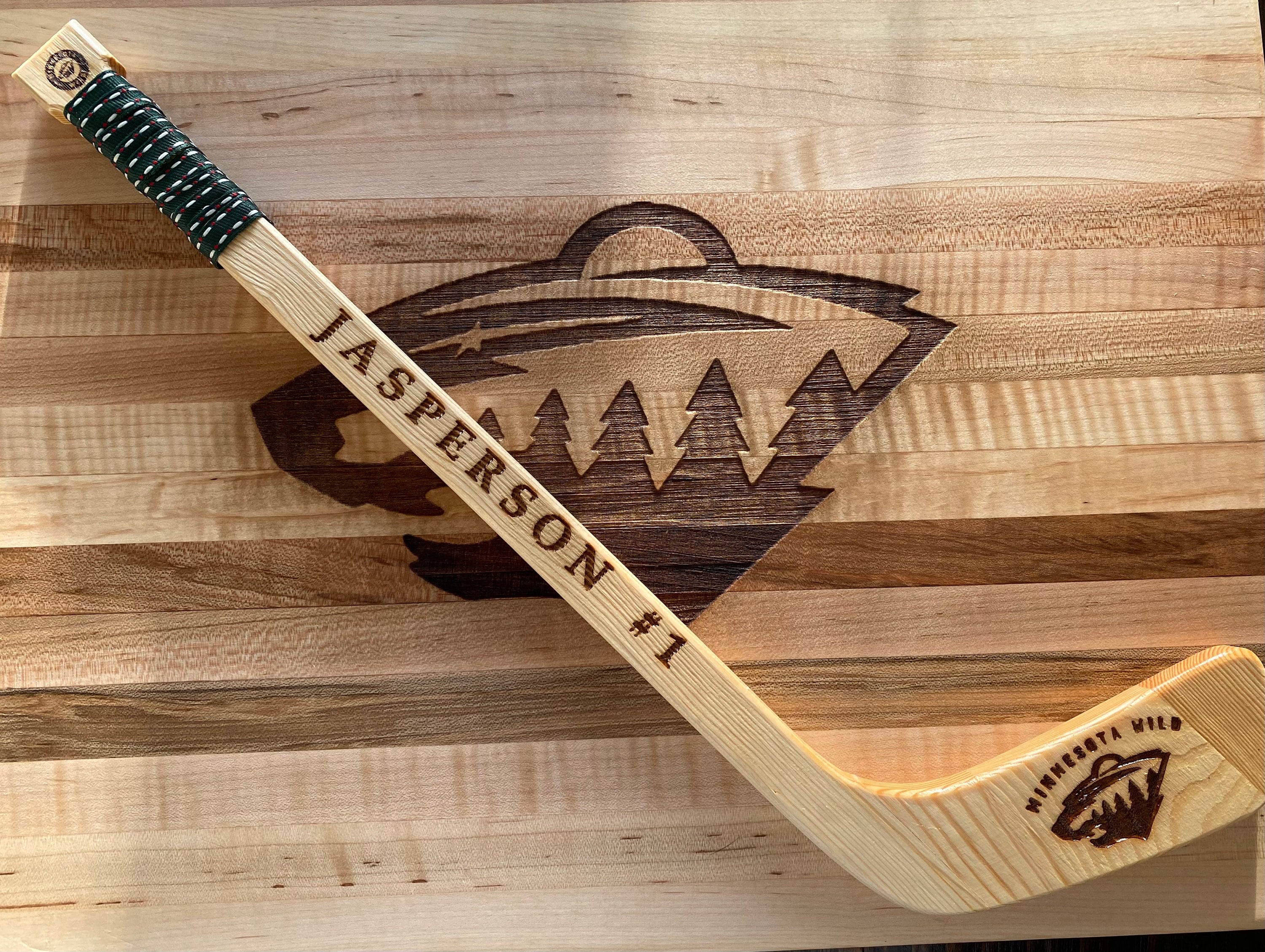 Custom Engraved 18 Mini Wooden Hockey Sticks Etsy