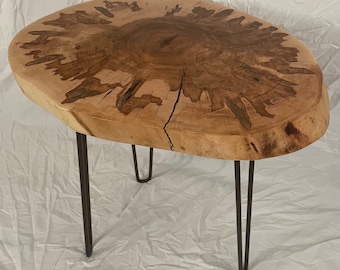 Live Edge Ambrosia Maple End/Side Table