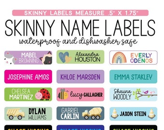 Personalized Name Labels for Kids - 45qty