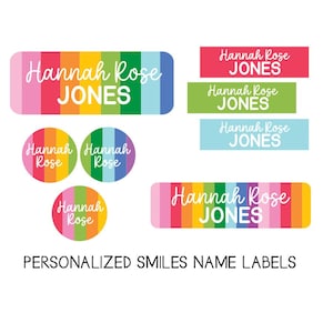 Daycare Labels | Labels | School Supply Stickers | Waterproof Labels | Personalized Name Labels | Dishwasher Safe | Daycare | Camp Skinny