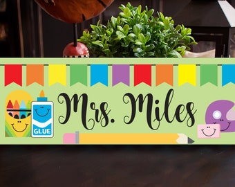 teacher door sign etsy