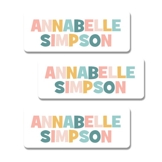 Name Labels For Kids School, Camp & Daycare. 30 Personalized