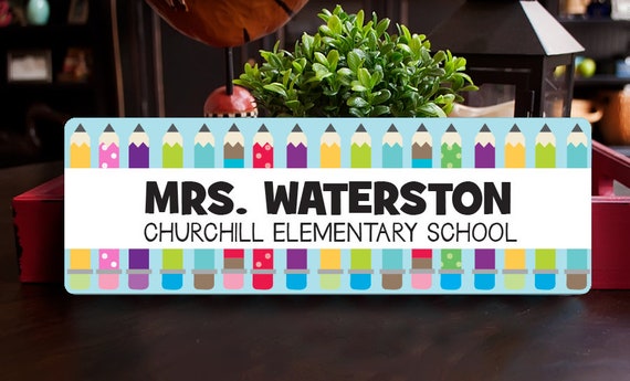 Teacher Door Sign Personalized Teacher Name Sign Classroom Etsy