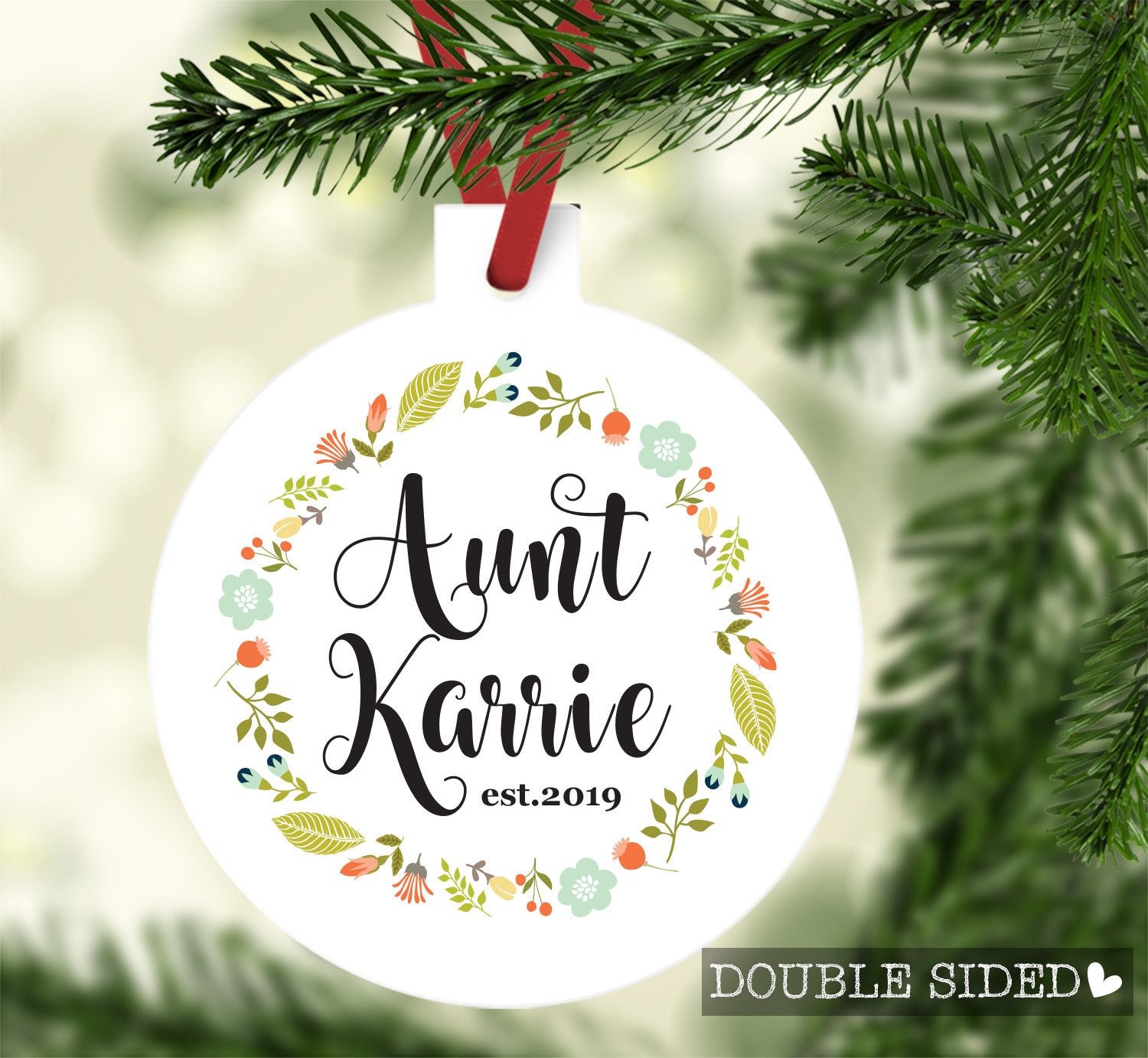Aunt and Uncle Ornaments New Aunt and Uncle Personalized