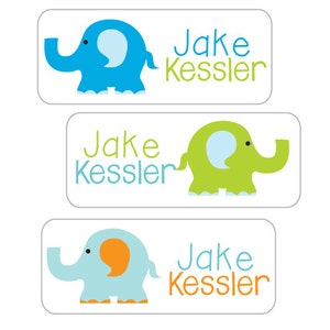 Elephant Waterproof Daycare Labels, Baby Bottle Stickers, Property of, This belongs to, boy elephant stickers