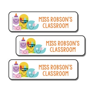 Teacher Stickers for School, Teacher Name Labels, Personalized, Waterproof, Durable | Perfect for School Supplies