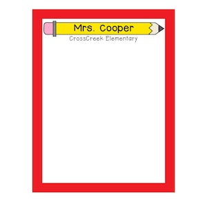 Gifts for Teachers - Personalized Teacher Notepad - Teacher Gift - End of Year Teacher